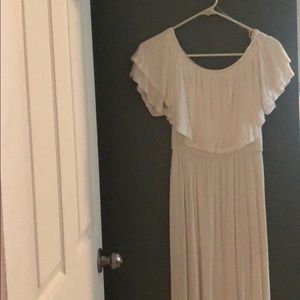 White maternity dress